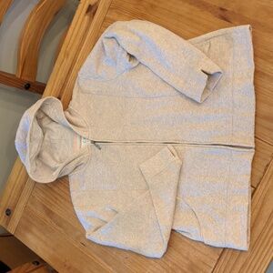 (r) Relativity Gold/Beige Metallic Zippered, Hooded Sweatshirt, XL